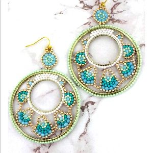 🌻BOGO NEW Sky Bridge Loop Mint Earrings
